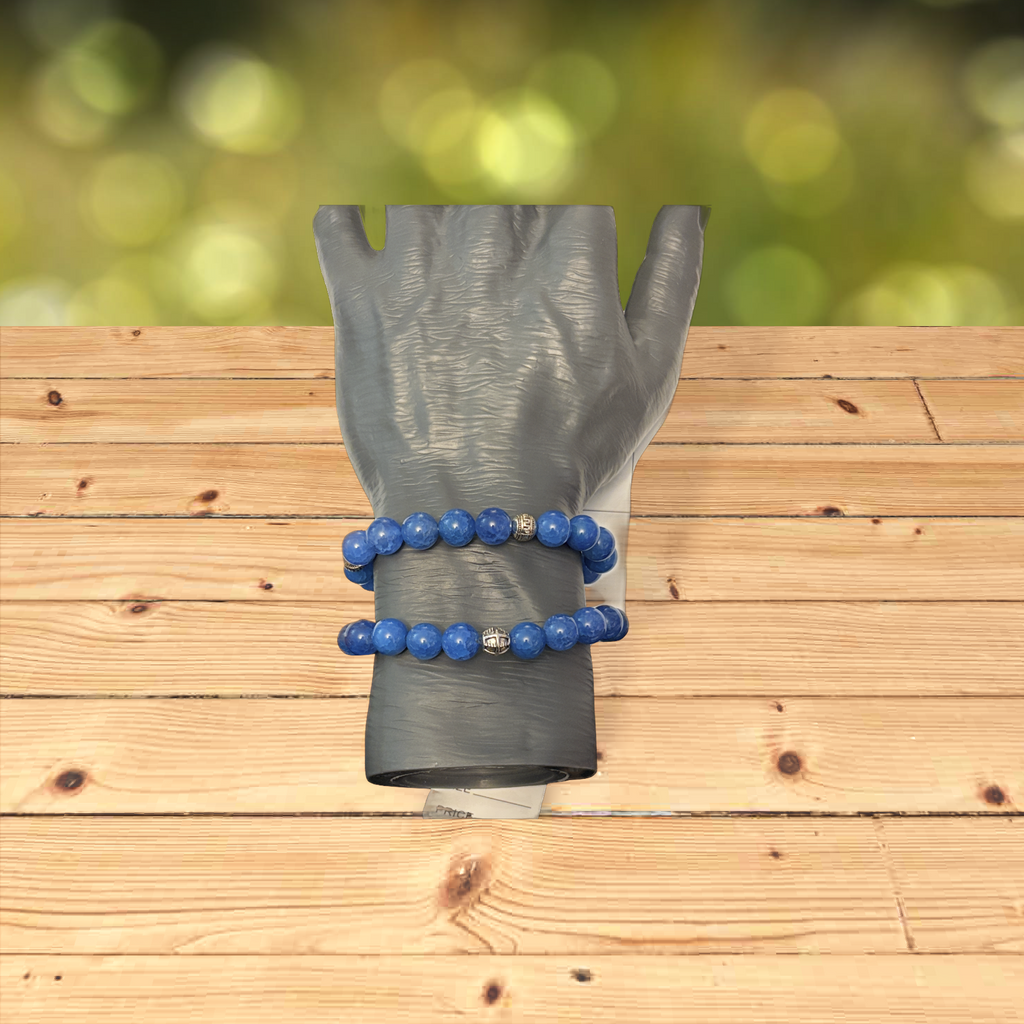 Blue chalodony bracelet 