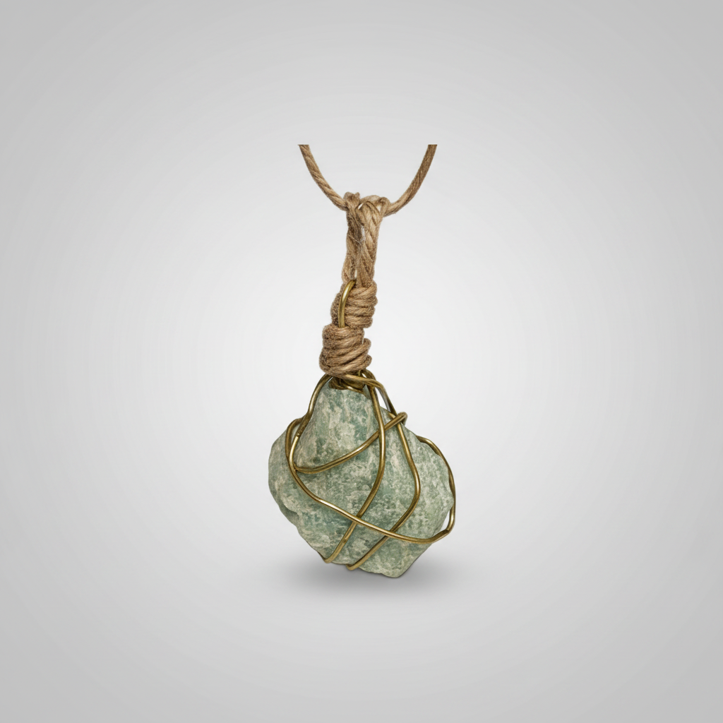 Green calcite crystal