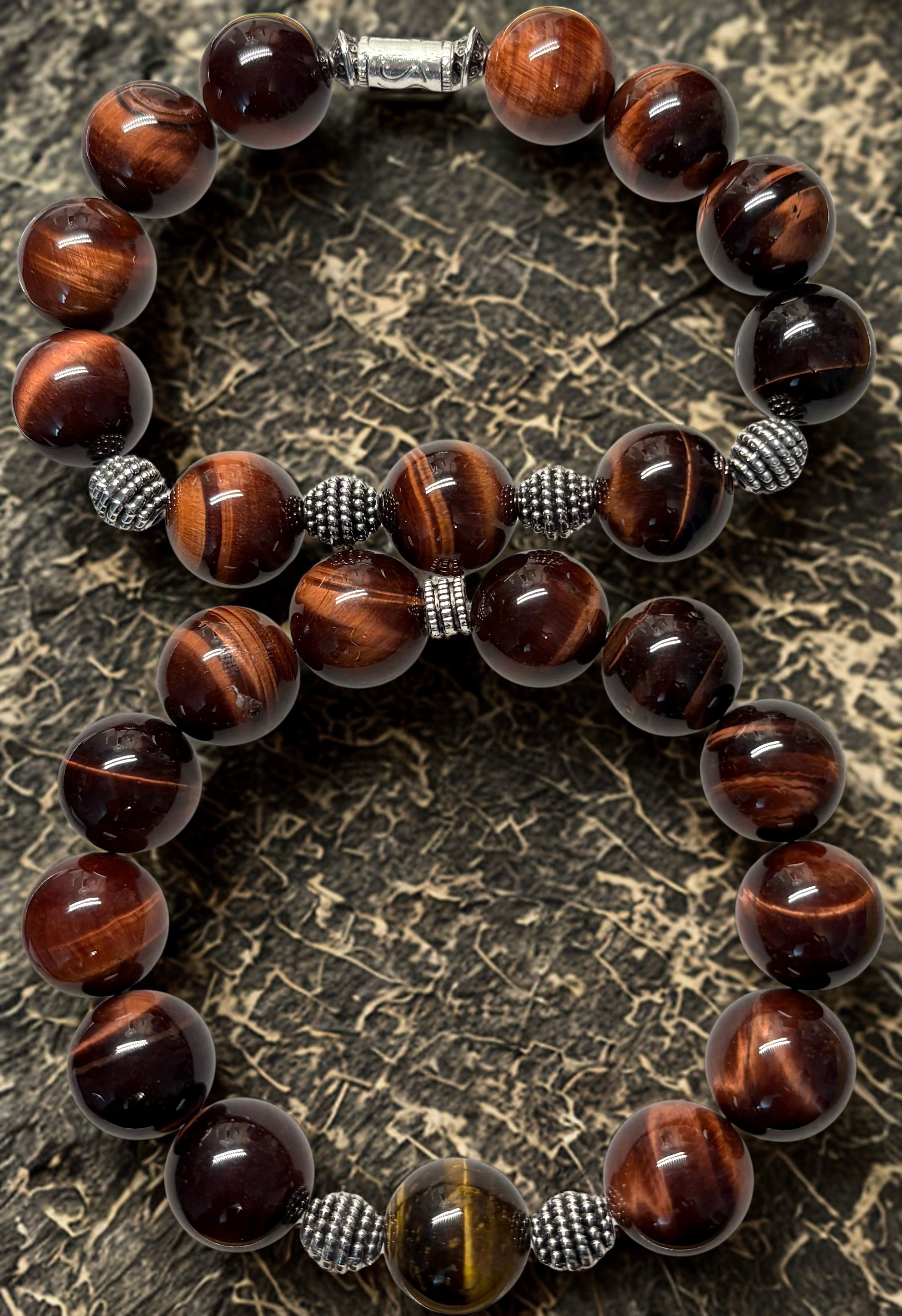 Red tiger's eye bracelet