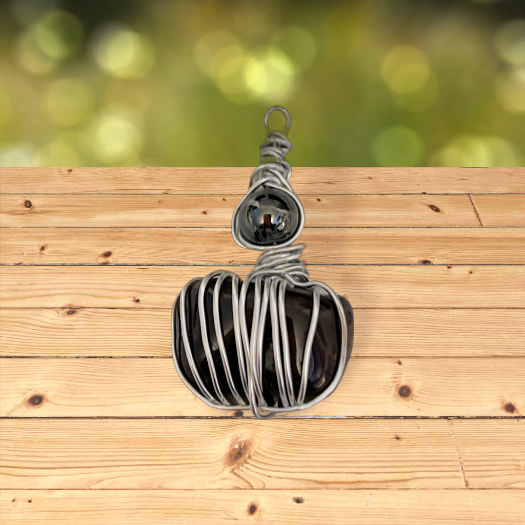 Back Obsidian crystal
