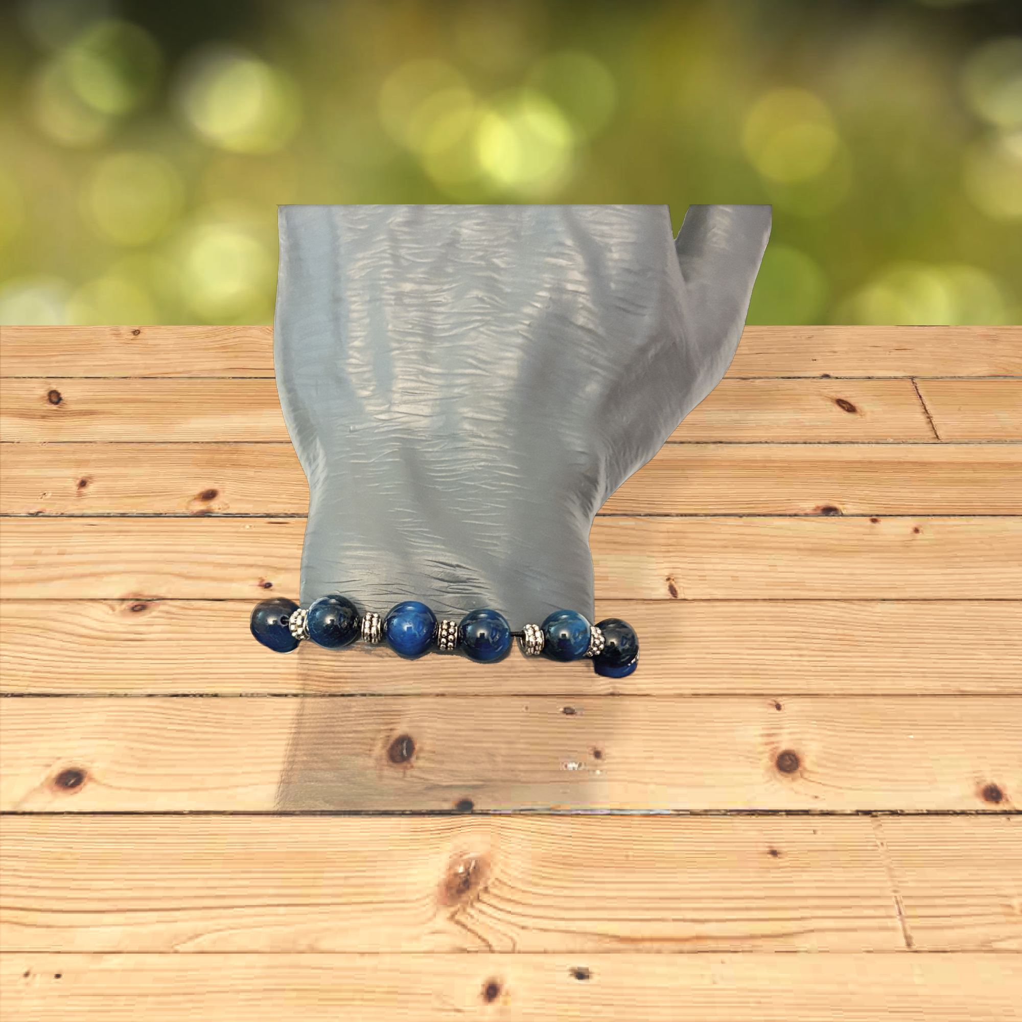 Blue tigers eye bracelet