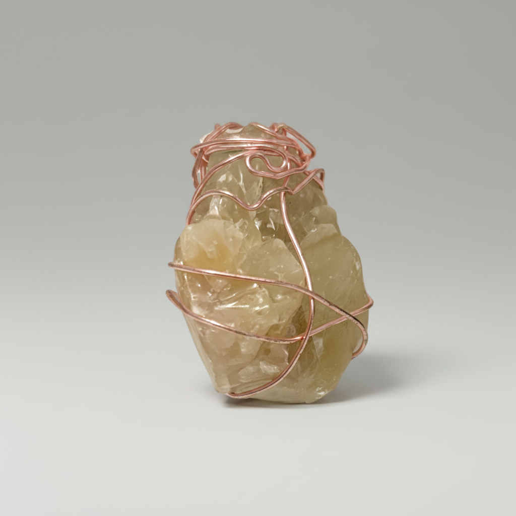 Peridot raw crystal necklace