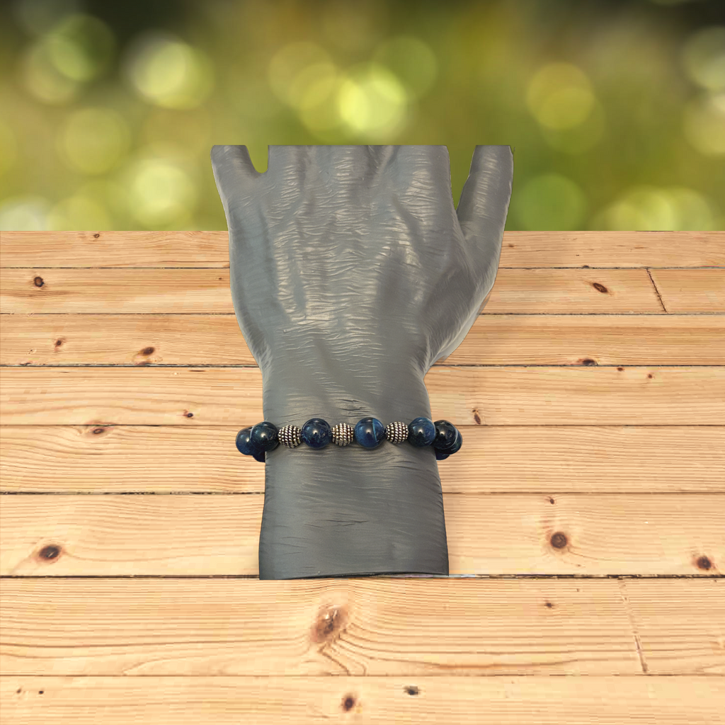 Blue tigers eye bracelet