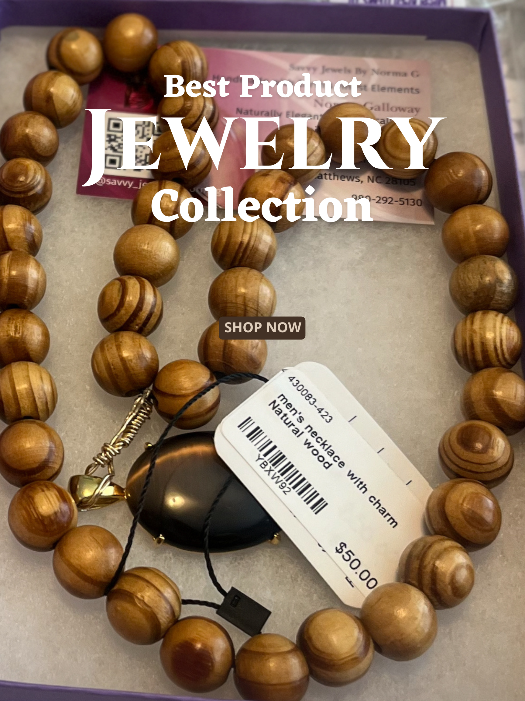 Wood Bead Necklace