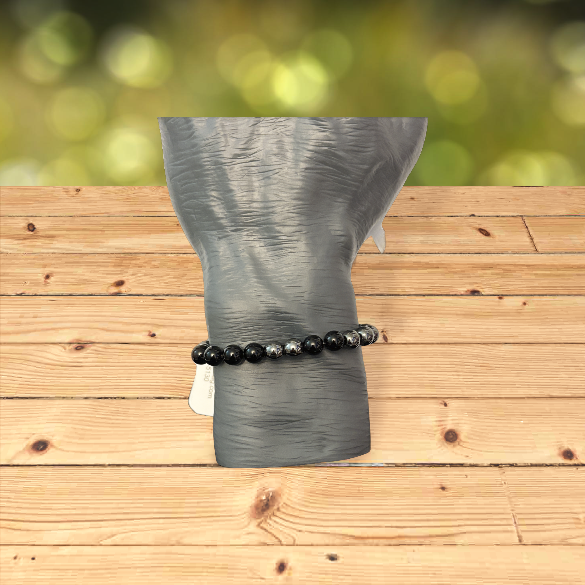 Black obsidian bracelet