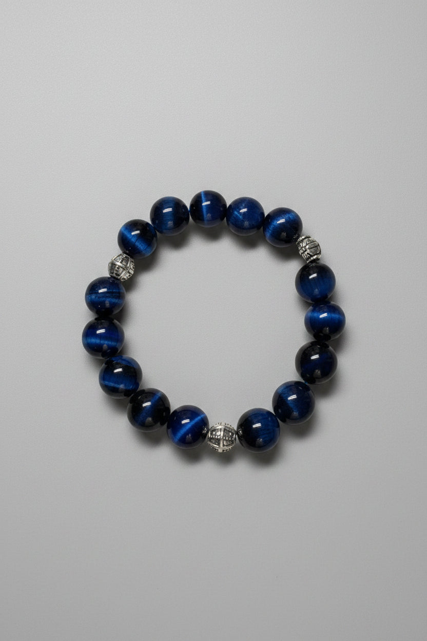 Blue tigers eye bracelet
