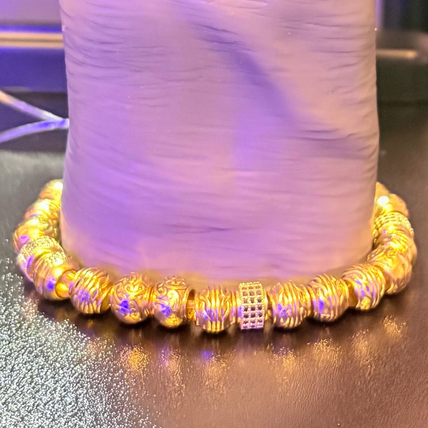 Gold beaded bracet