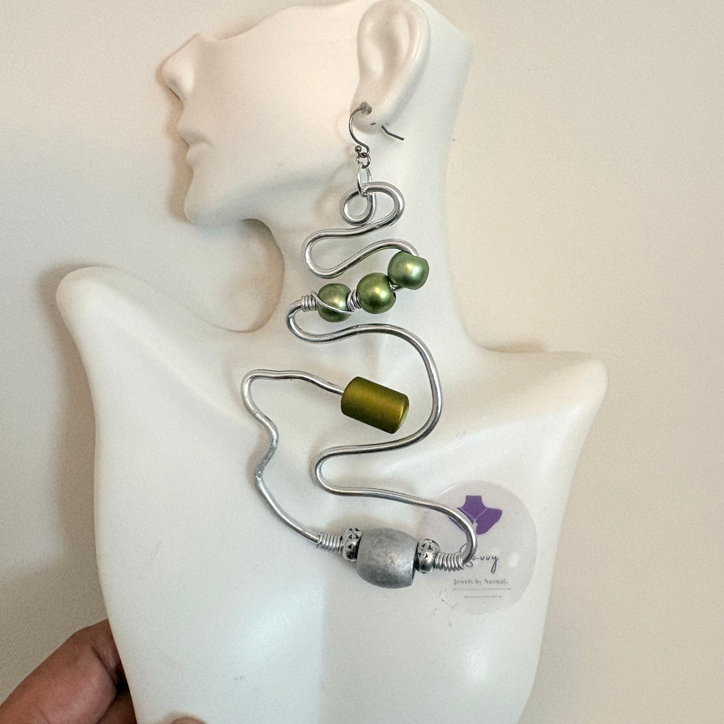 Handcrafted Wire Wrapped Statement Earrings