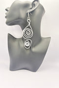 Spiral tatement earrings