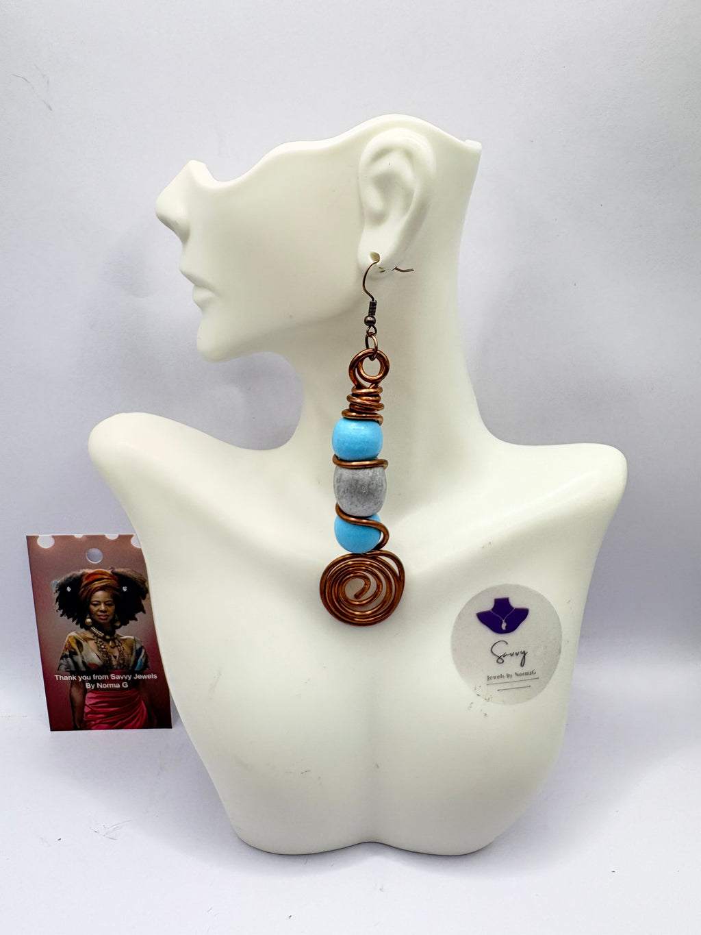 Handcrafted Wire Wrapped Statement Earrings