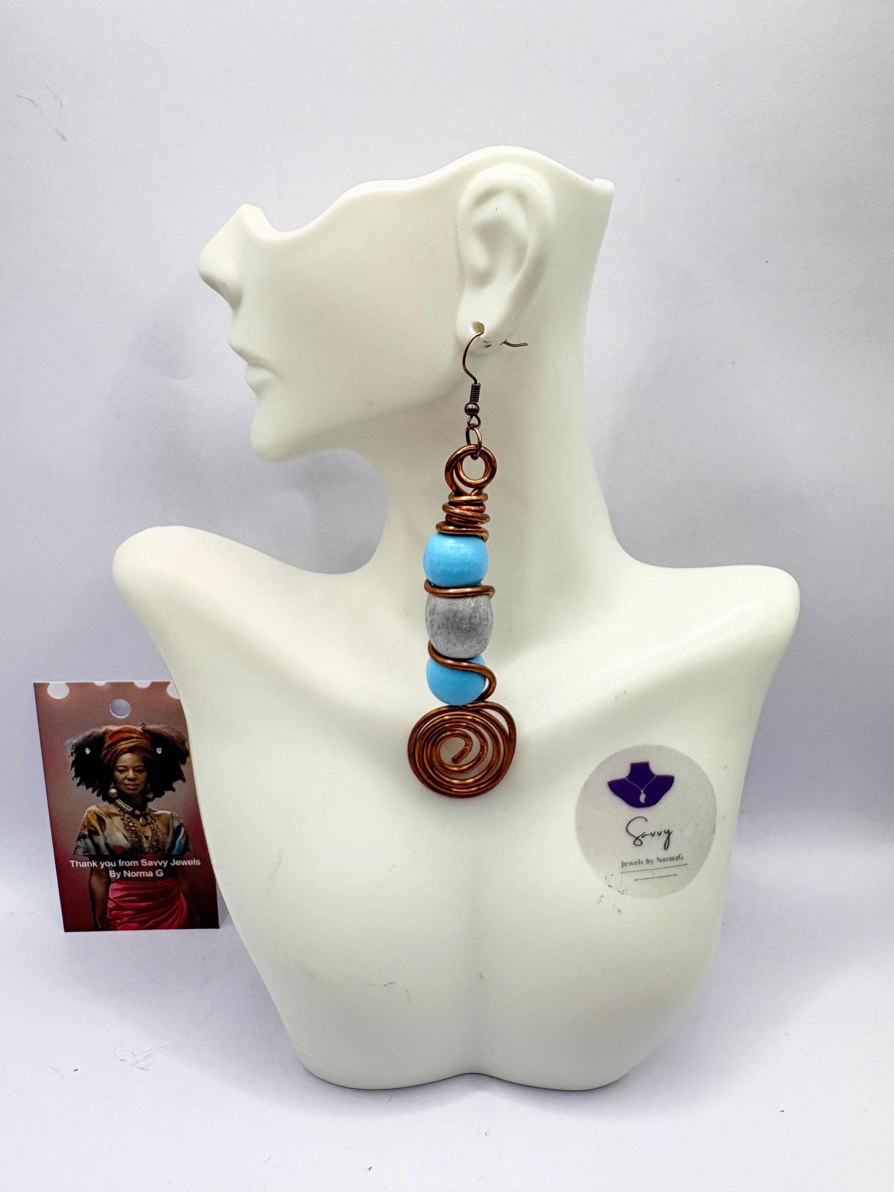 Handcrafted Wire Wrapped Statement Earrings