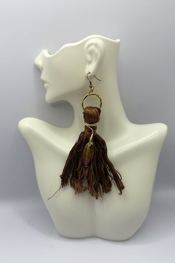 Fabric earrings