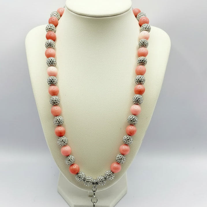 Pink Rhinestone necklace