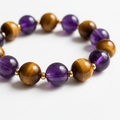 Amethyst Gemstone Beaded Bracelet