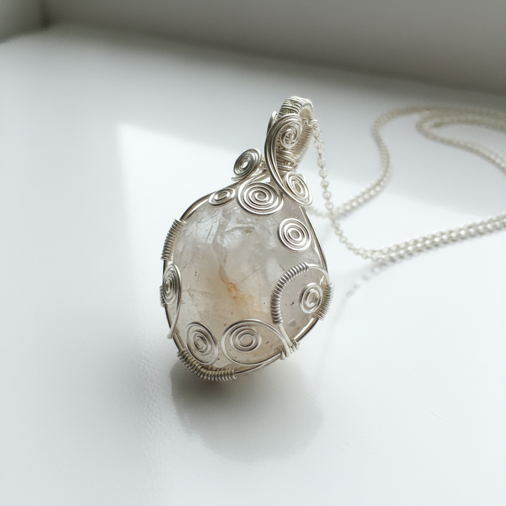 Crystal clear Calcite Necklace
