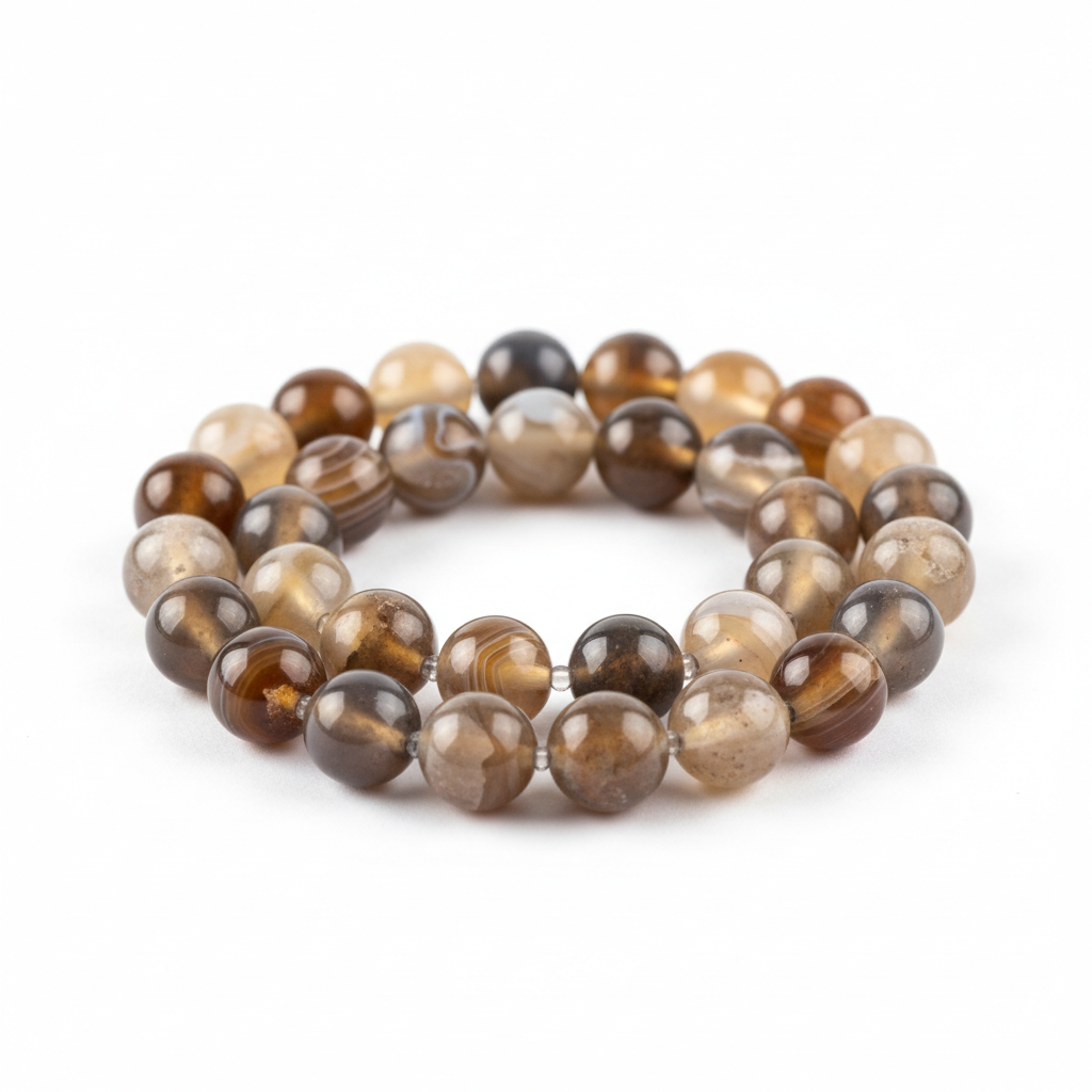 Agate Gemstone Beaded Bracelet by Savvy Jewels by Norma G