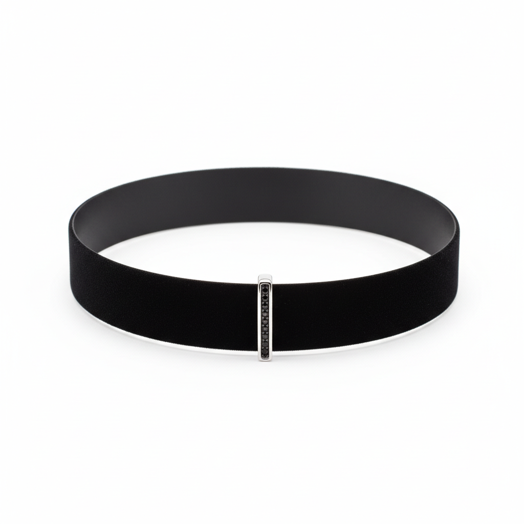 Black Choker Necklace by Savvy Jewels by Norma G