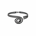 Black Wire Spiral Choker by Savvy Jewels by Norma G