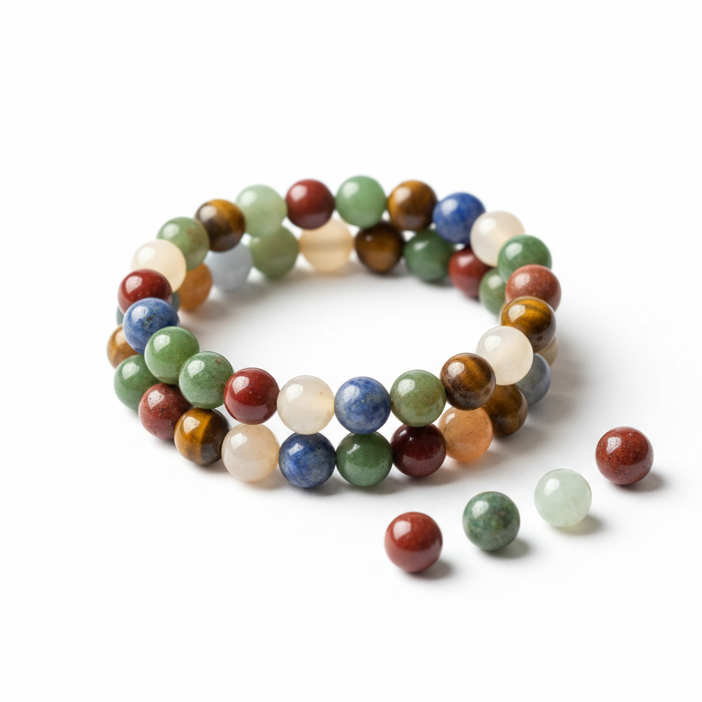 Natural Gemstone Beaded Bracelet