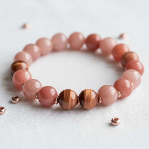 Amethyst Gemstone Beaded Bracelet